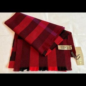 Burberry London lash fringe giant check scarf